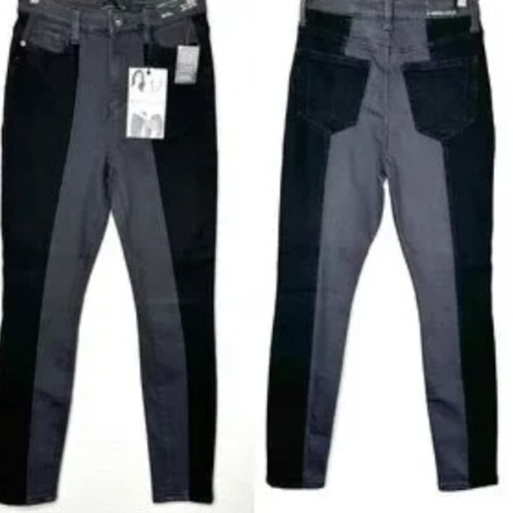 Kendall & Kylie Two Tone Jeans | Size 26, 28” Inseam - Picture 1 of 5